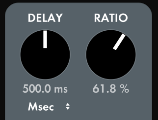 Digital delay Plugin Ratio Settings | Valhalla
